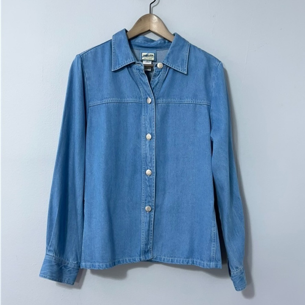 Pendleton Light Blue Denim Shirt/Jacket in Tencel Fabric